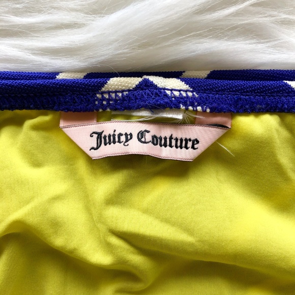 [67] JUICY COUTURE Blue & White Bikini Bottoms - Picture 7 of 7
